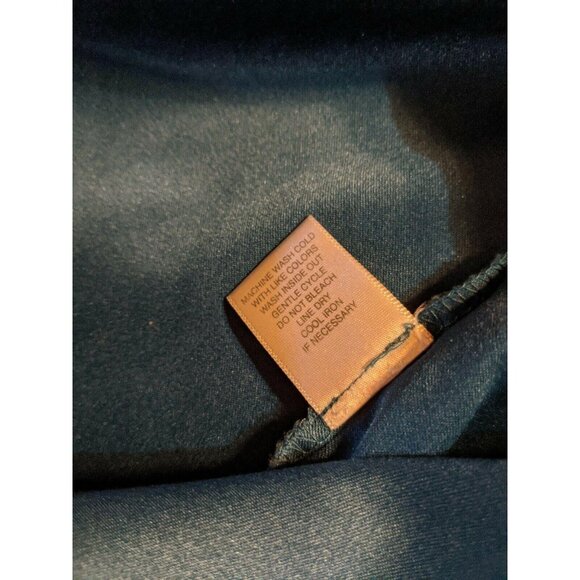 CJ Banks Christopher Dress Skirt Size 10 Blue Green Modest Womens Long - Picture 8 of 9